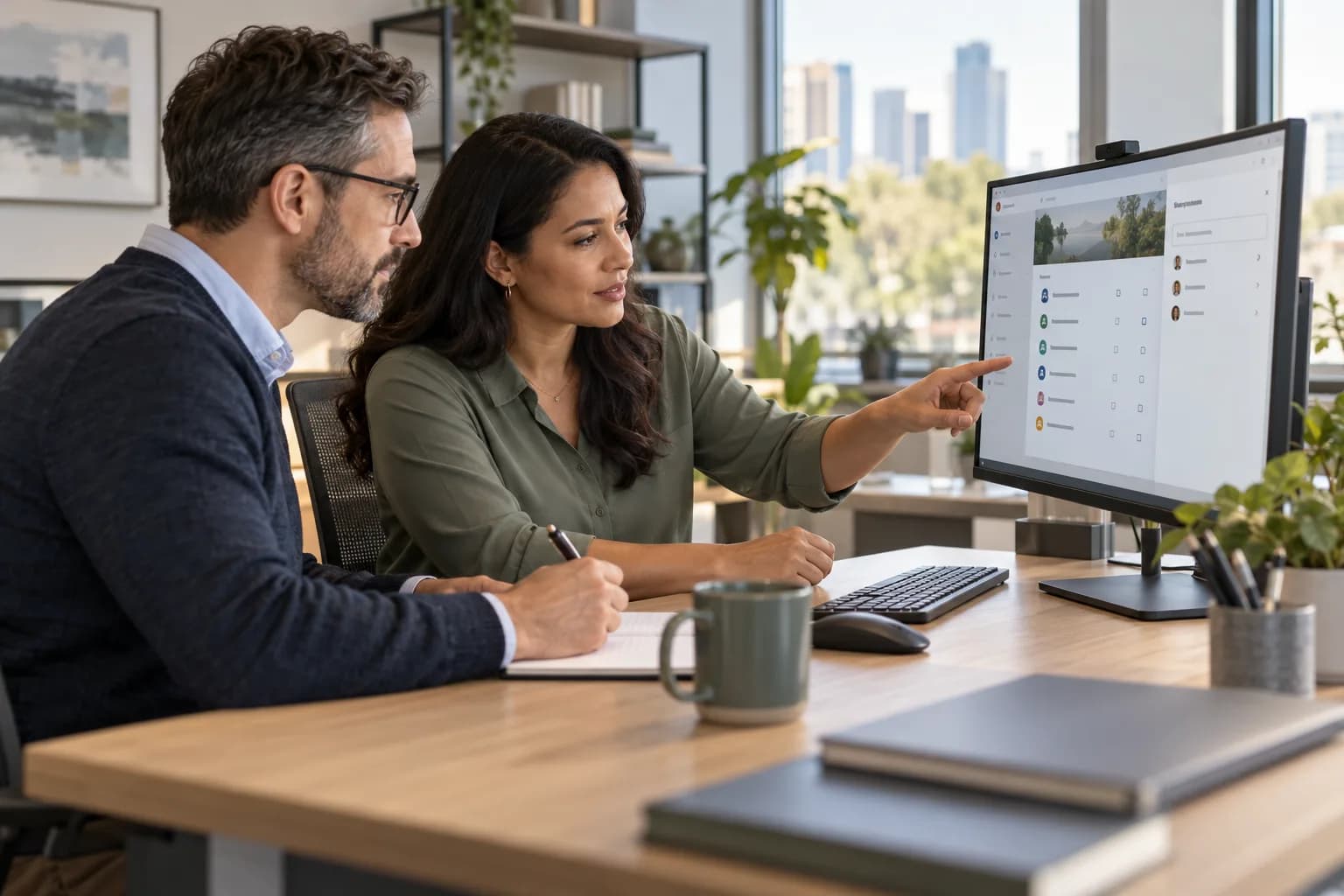 A Microsoft 365 administrator and content owner inspect SharePoint access before enabling a Copilot experience.